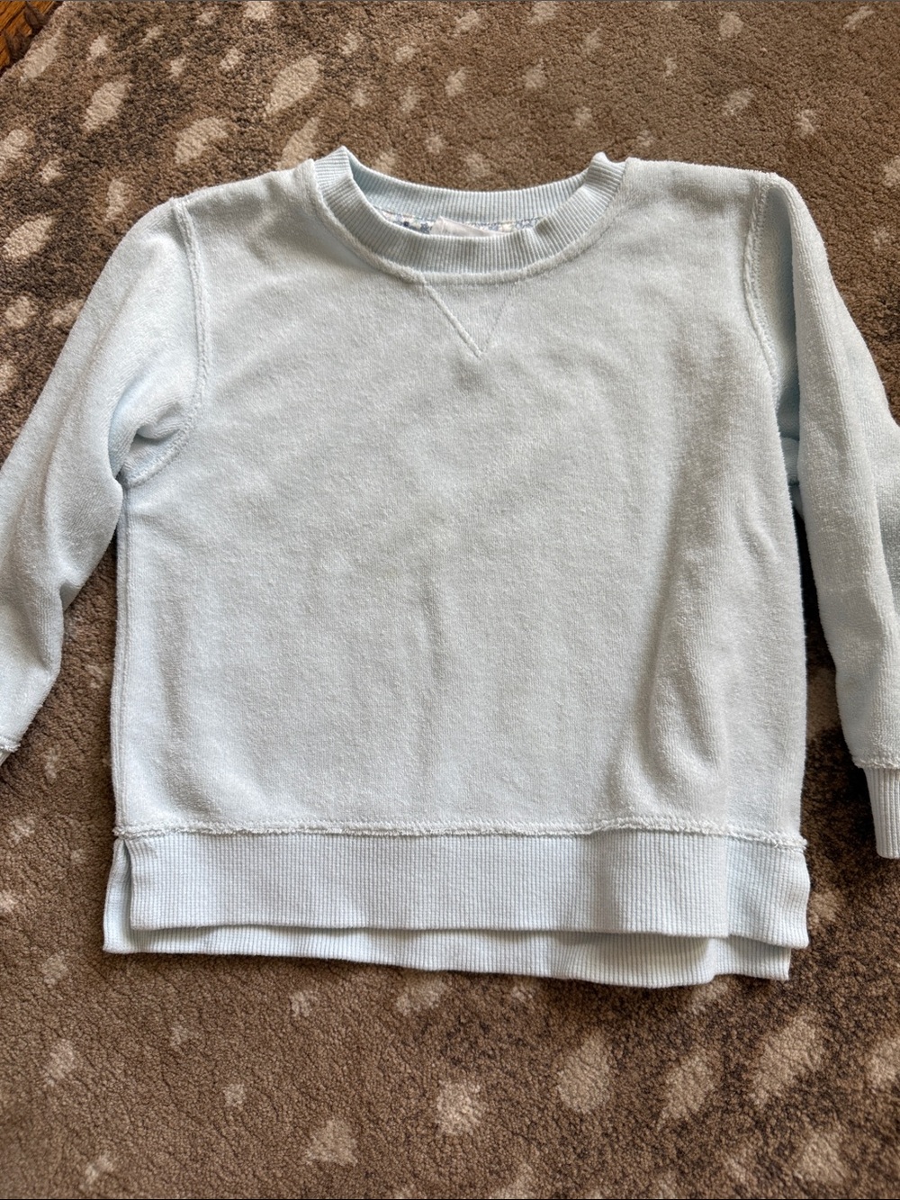 Kids Light Blue Crewneck Pullover Sweatshirt